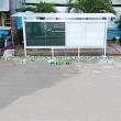 Bảng thông báo gắn khóa có mái che kích thước 120x360cm