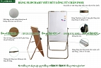 Bảng kẹp giấy cho văn phòng chân inox gọn nhẹ Kích thước 100x60 cm